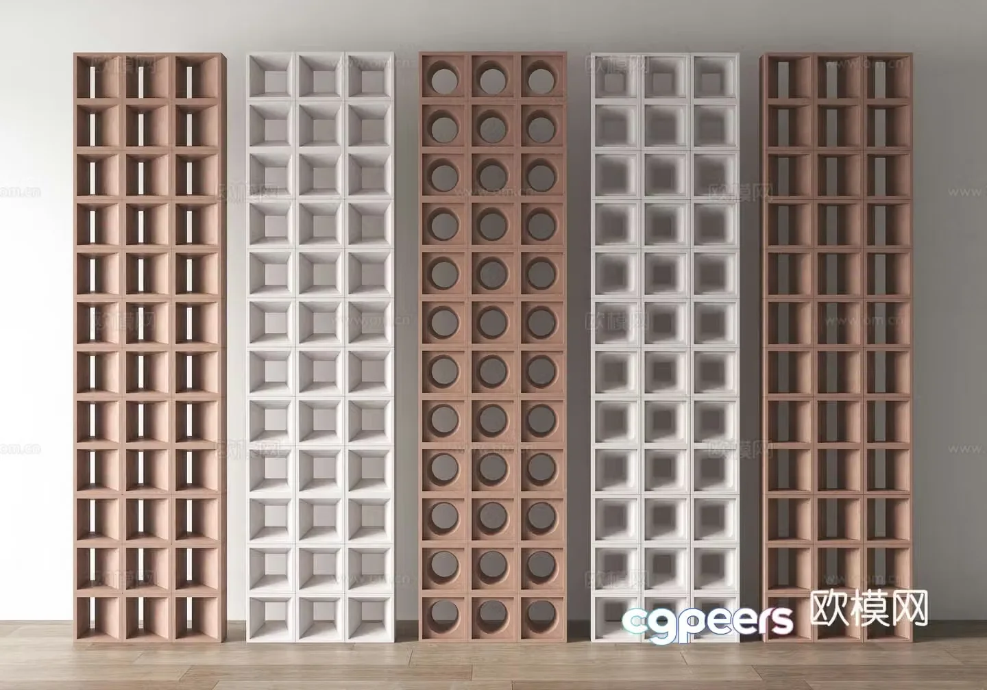 Modern cement bricks Hollow bricks Hollow bricks Bricks Flower bricks Cement bricks Screen partitions Red bricks 3D model