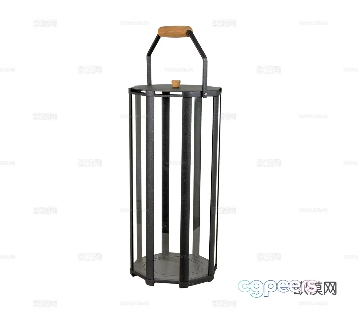 Modern Wasabi Metal Glass Outdoor Garden Garden Floor Lamp Ambient Light Garden Light Group 3D Model