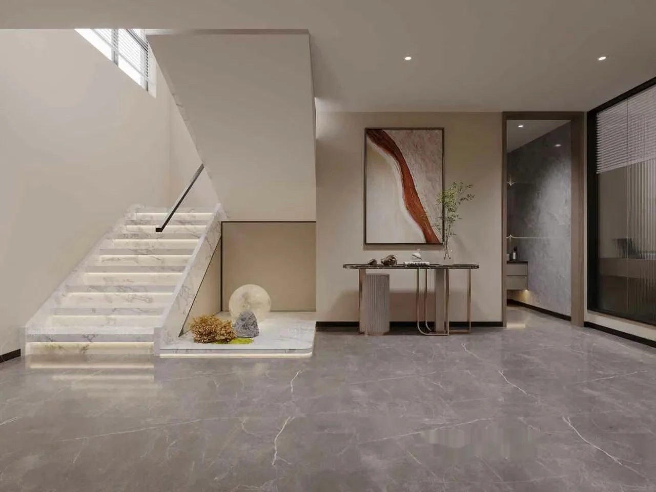 Modern Staircase 3D Model – 3542 – VRAY Render