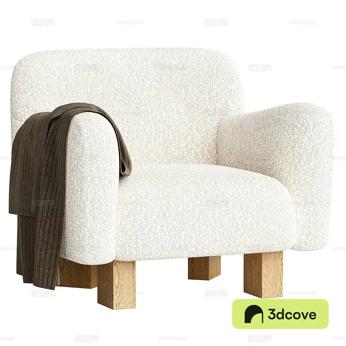 Modern cream style leisure chair