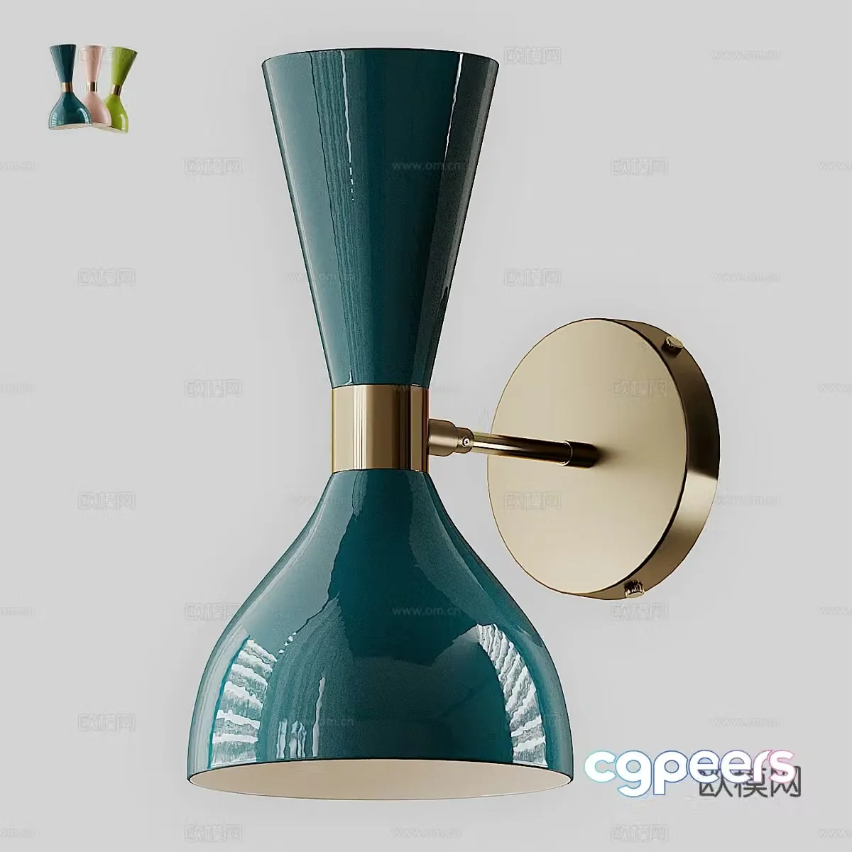 Modern light luxury children’s wall lamp 3D model