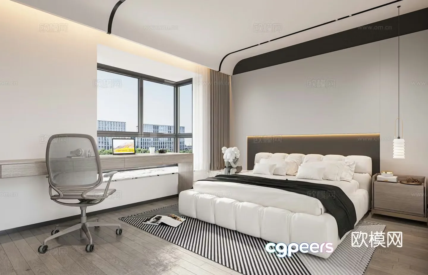 Modern bedroom 3d model