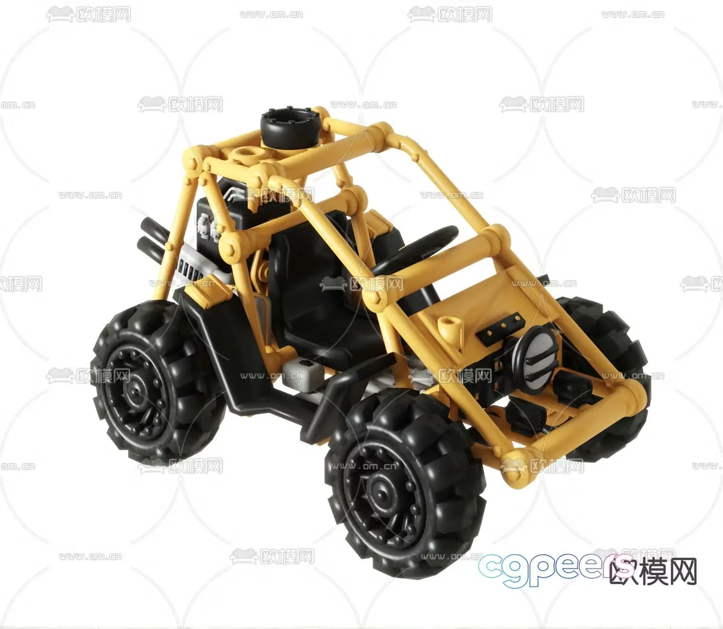 Children’s toy car assembled toy car 3D model