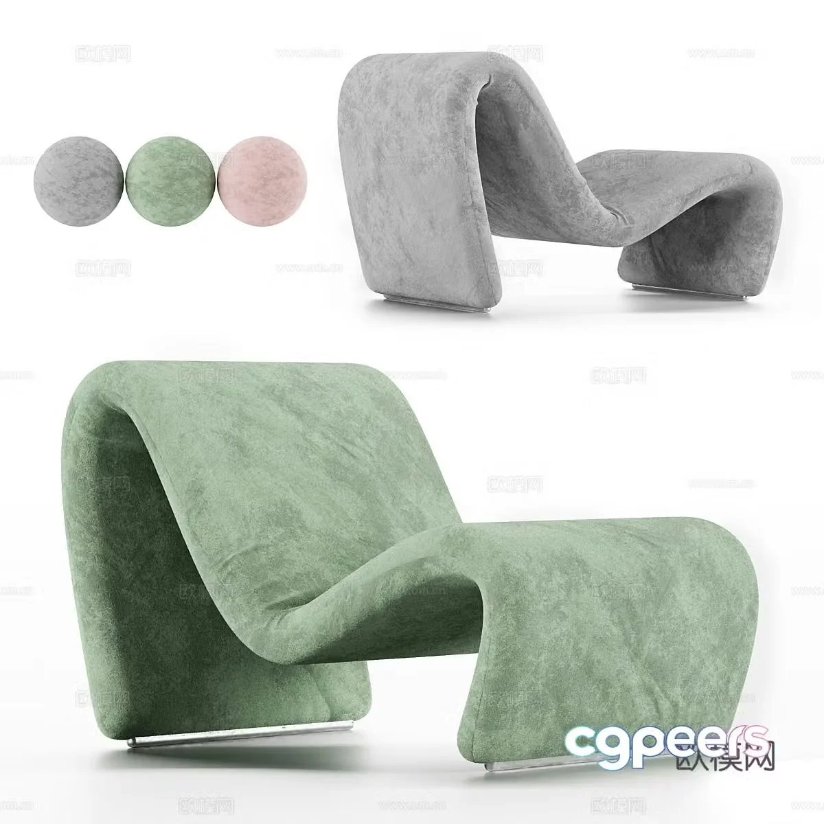 armchair sofa chair 3d model