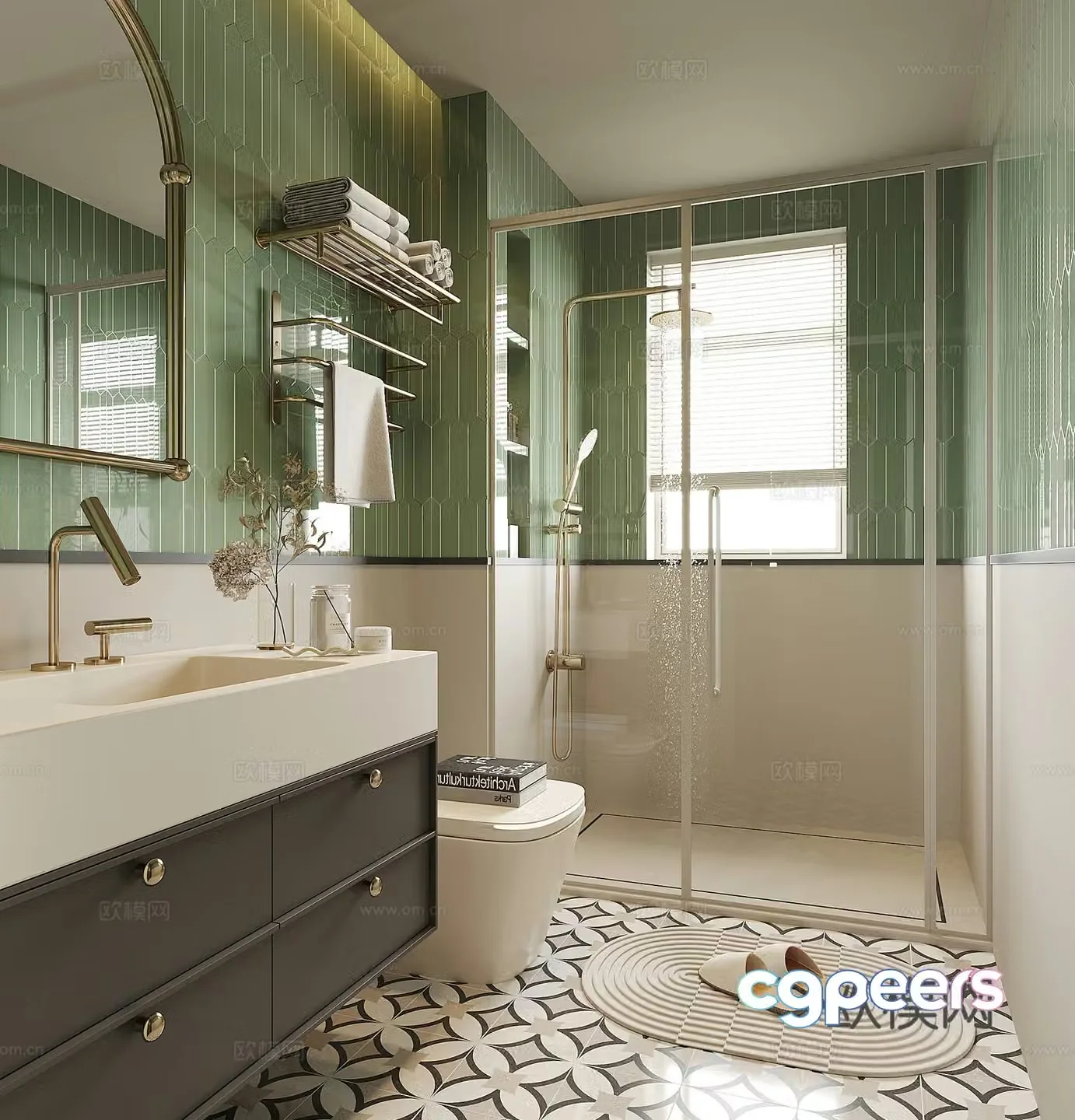 Modern bathroom 3d model