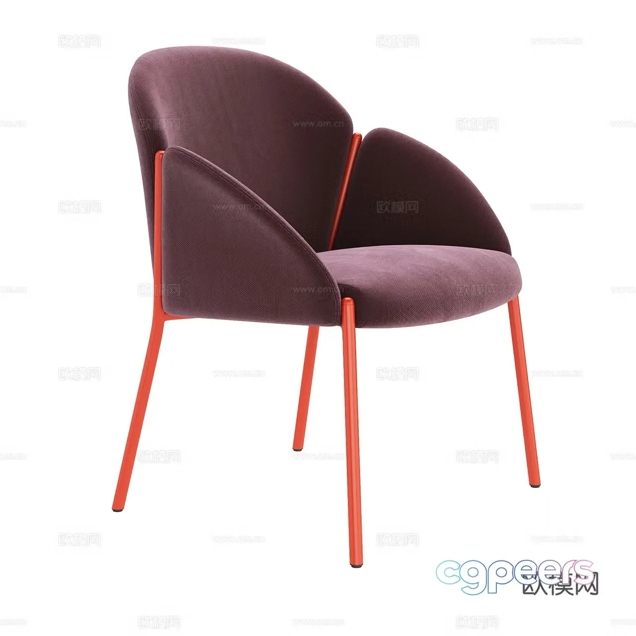 Artifort Italian single chair Extremely simple chair Fabric single chair Dining chair Armchair 3d model