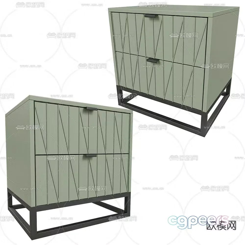 Mister bedside table 3d model