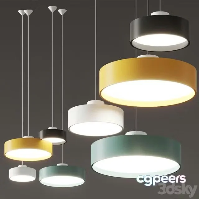 3ds Max Free – Louis Poulsen LP Circle Pendant Lamps