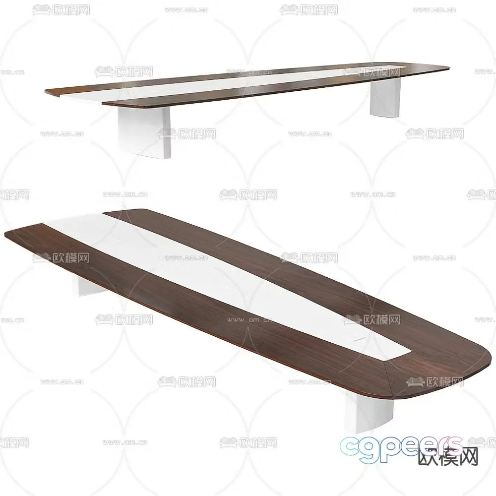 Unit modern conference table conference table 3d model