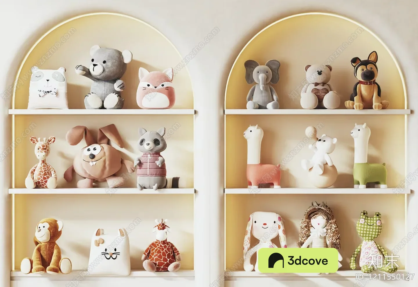 Shelves With Stuffed Animals
