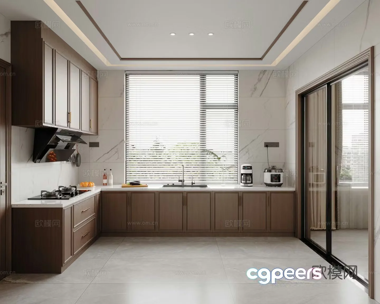 New Chinese kitchen 3D model