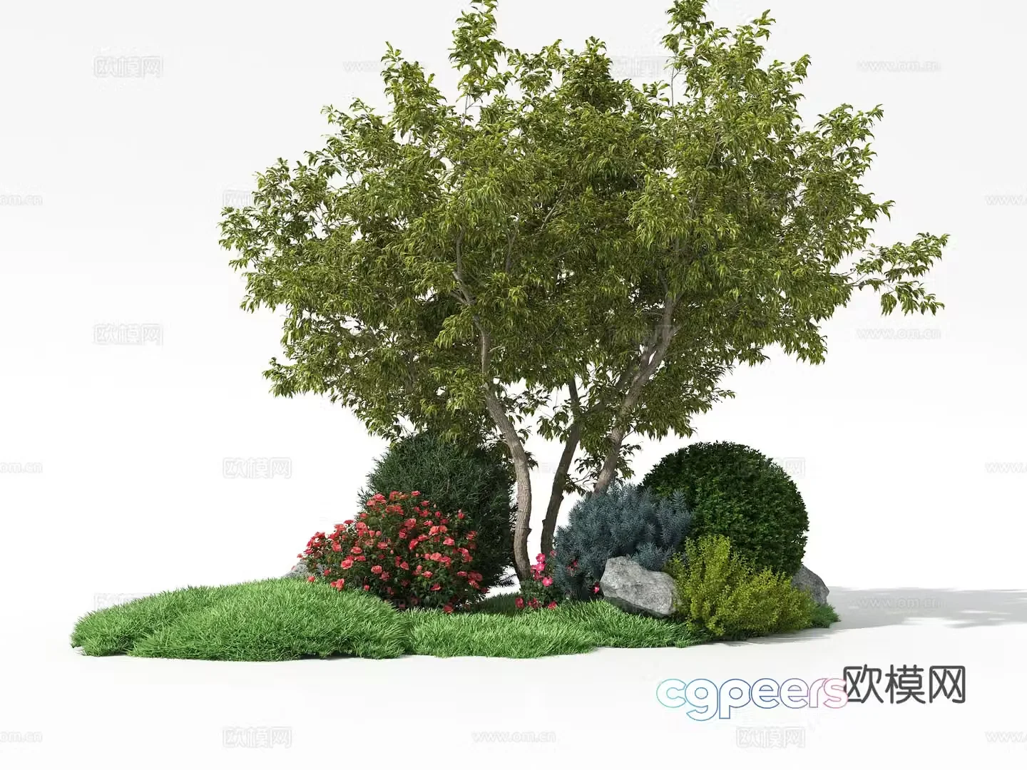 Plant landscaping plant pile 3d model