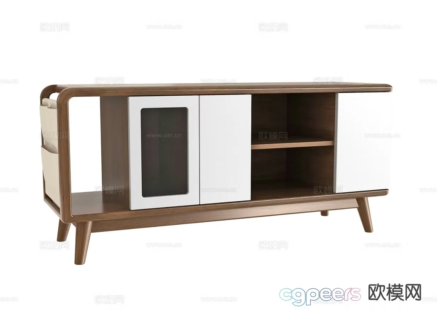 Nordic TV cabinet 3d model