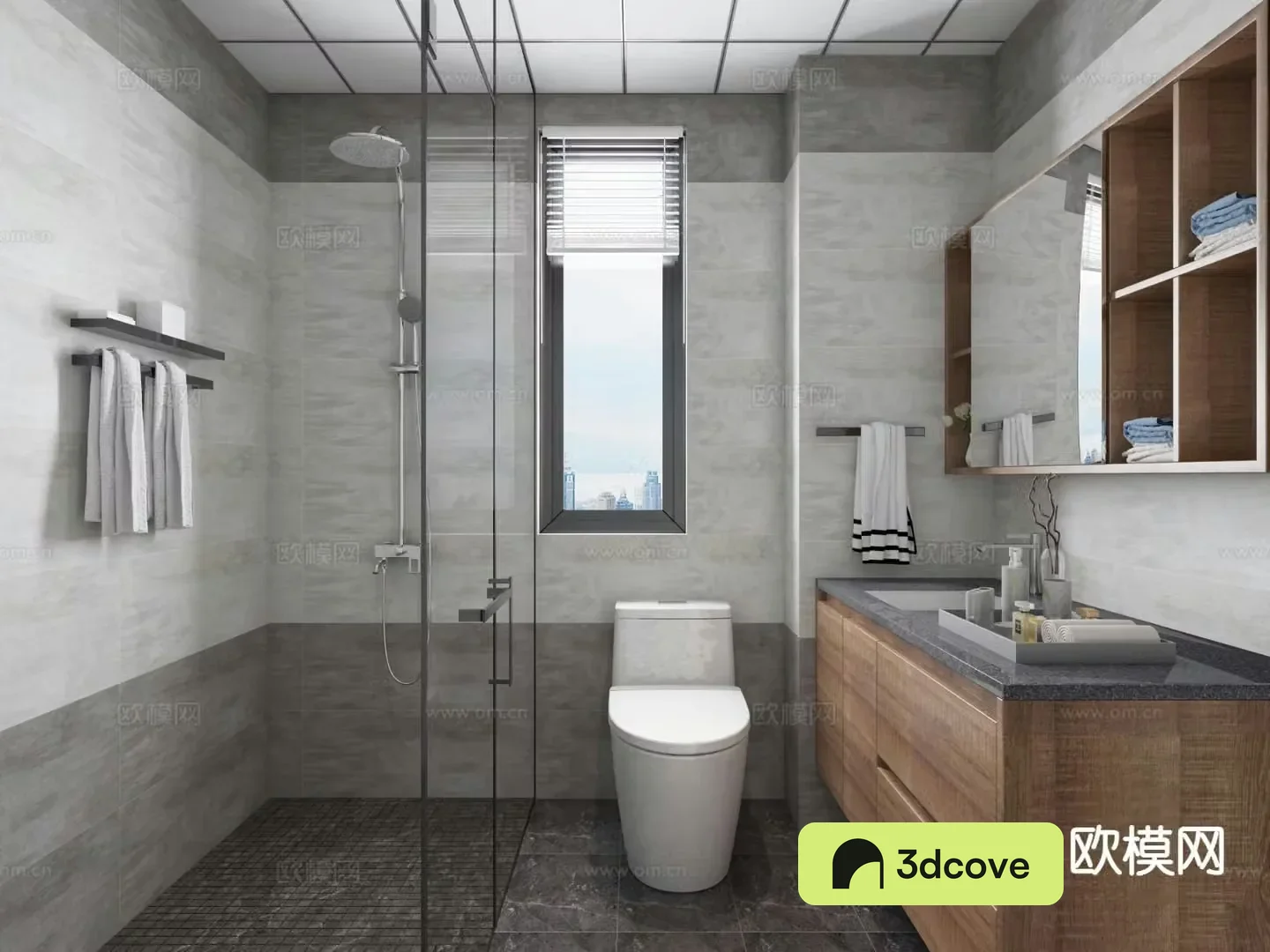 modern bathroom d model