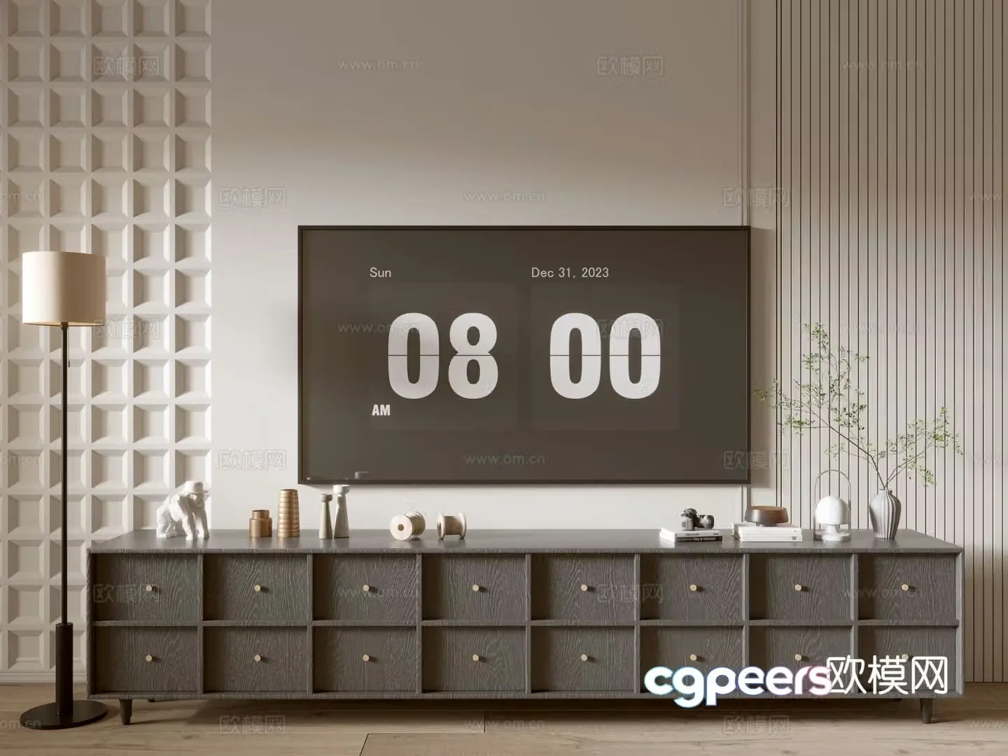 Modern TV cabinet 3d model