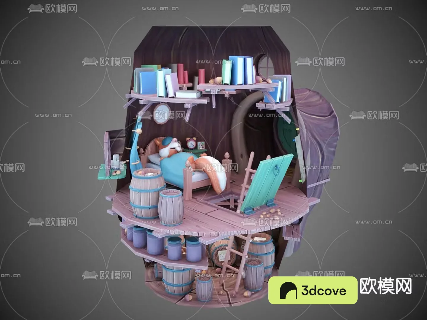Cartoon pet home