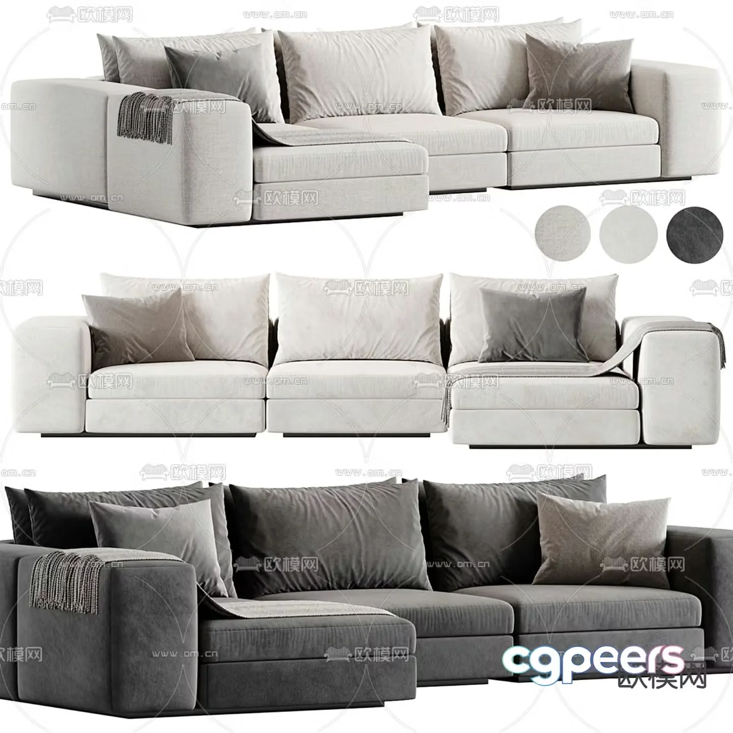 Vista corner sofa 3d model