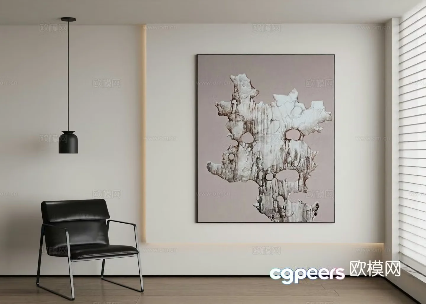 Modern decorative painting 3d model