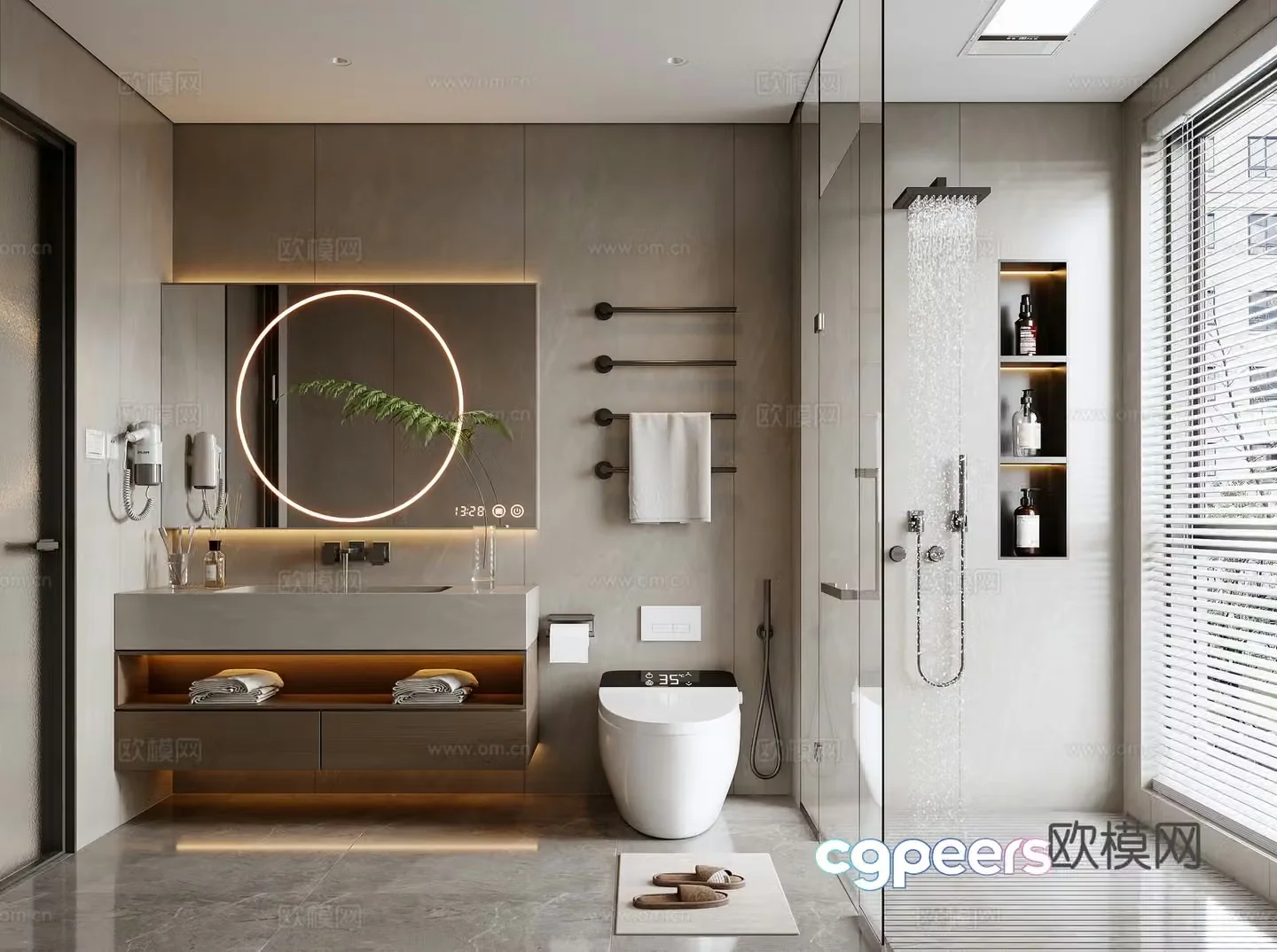 Italian bathroom 3d model