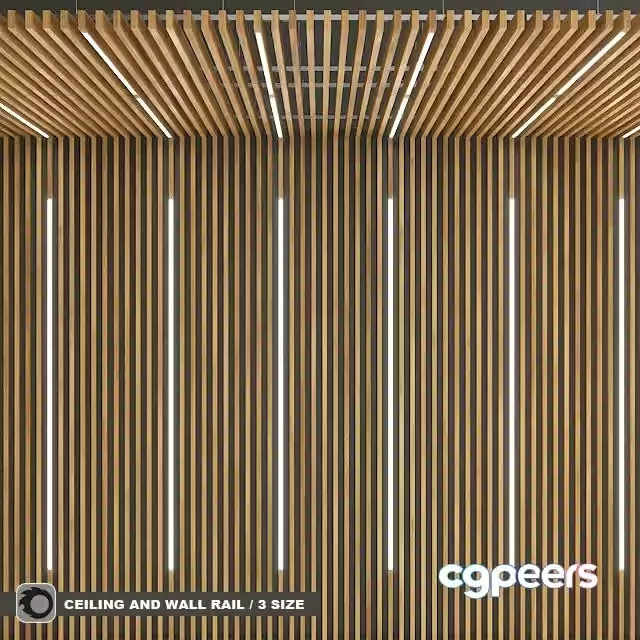 3ds Max Free – Rack ceiling and wall with built-in lights TAGinterio