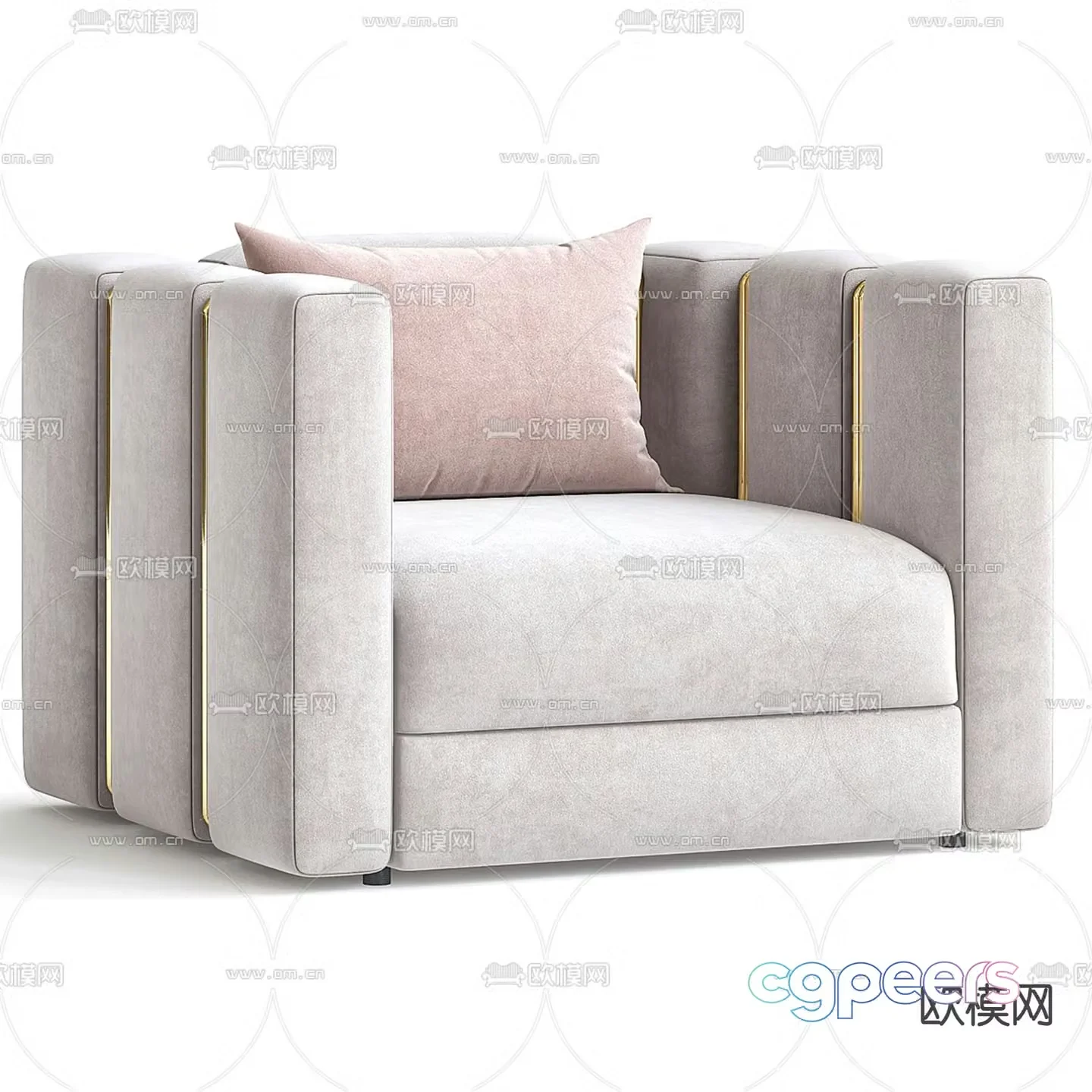 Rugiano European casual sofa 3d model