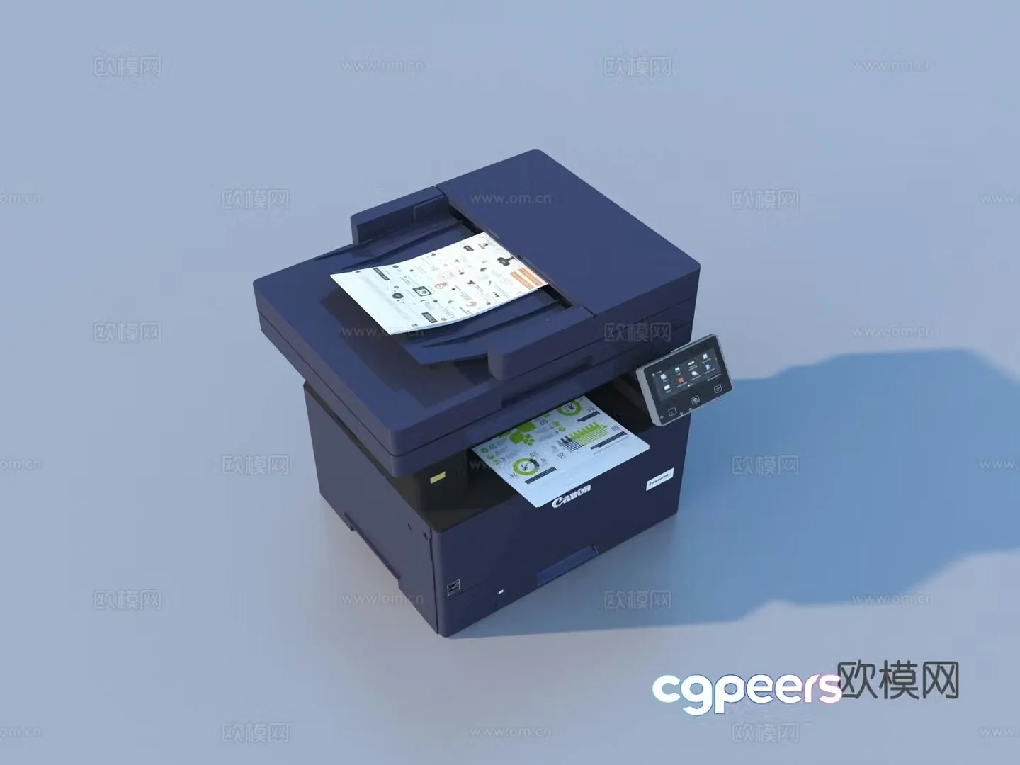 Printer Copier Office Supplies 3D Model
