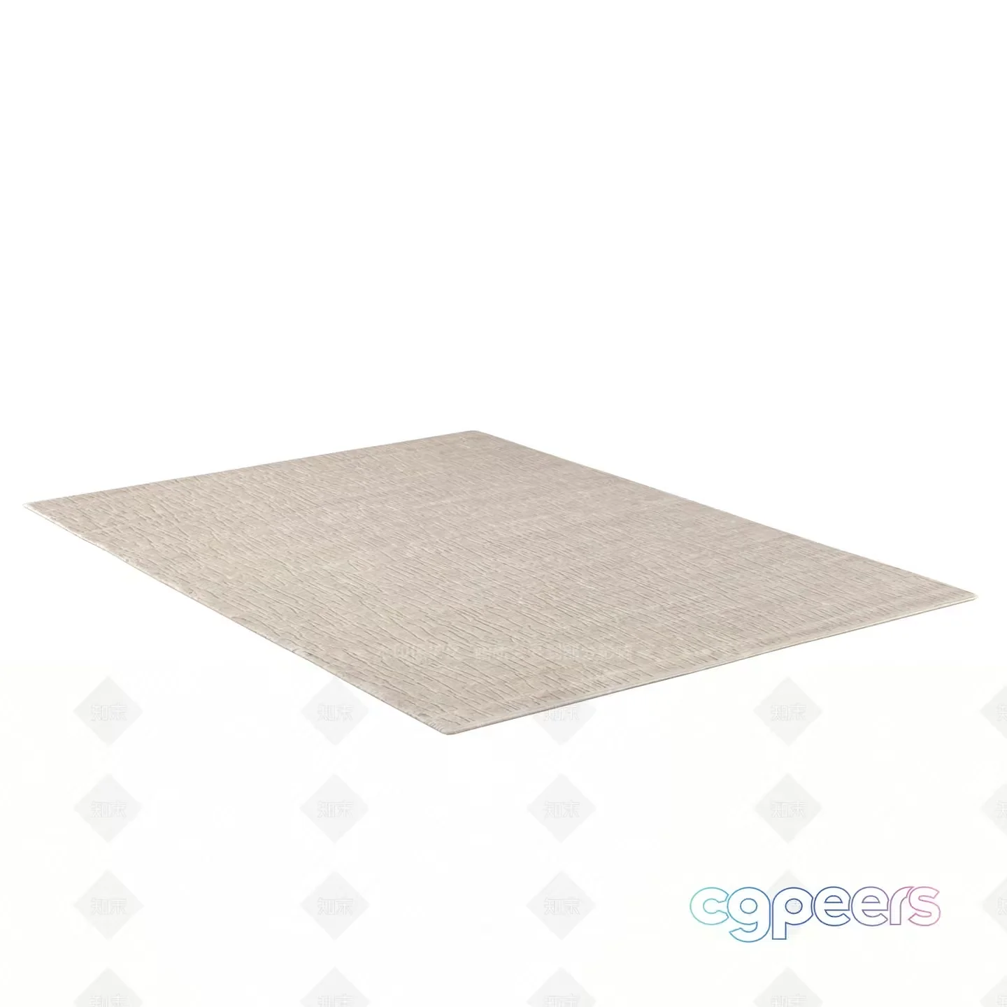A Light-Colored Rug 3D Model – 11396 – VRAY Render