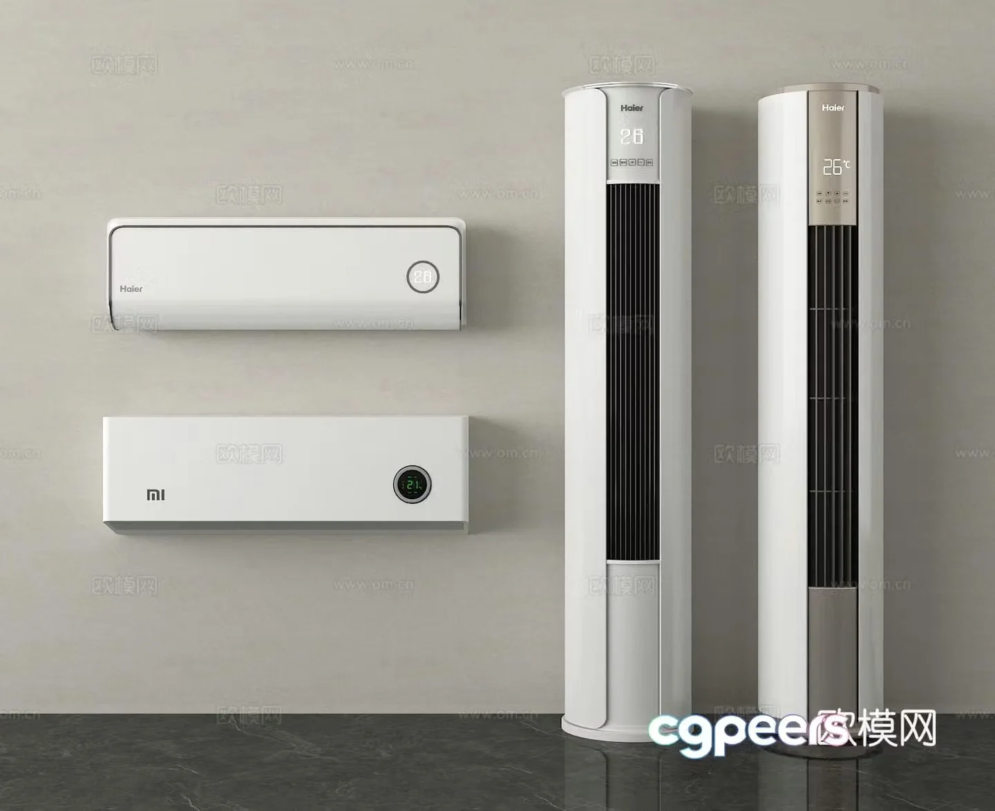 Vertical air conditioner Hanging air conditioner 3D model