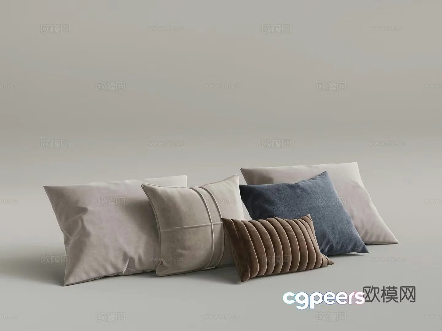 Modern pillow pillow combination 3D model
