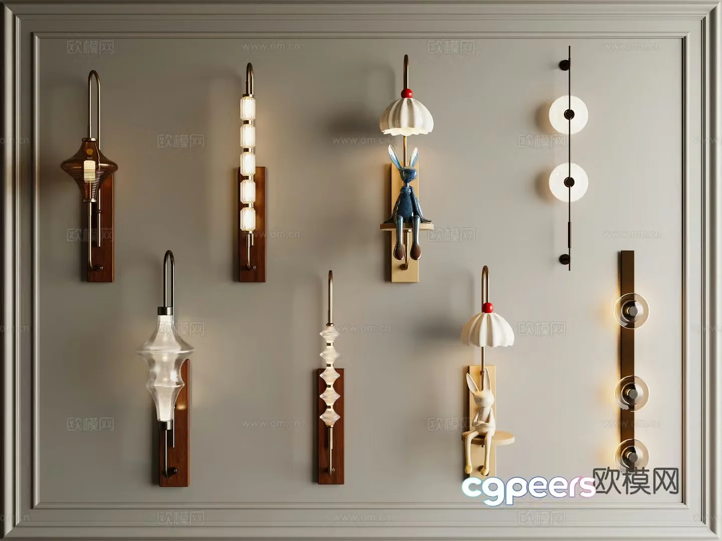 Medium vintage wall lamp modern Italian wall lamp living room wall lamp crystal wall lamp children wall lamp 3d model