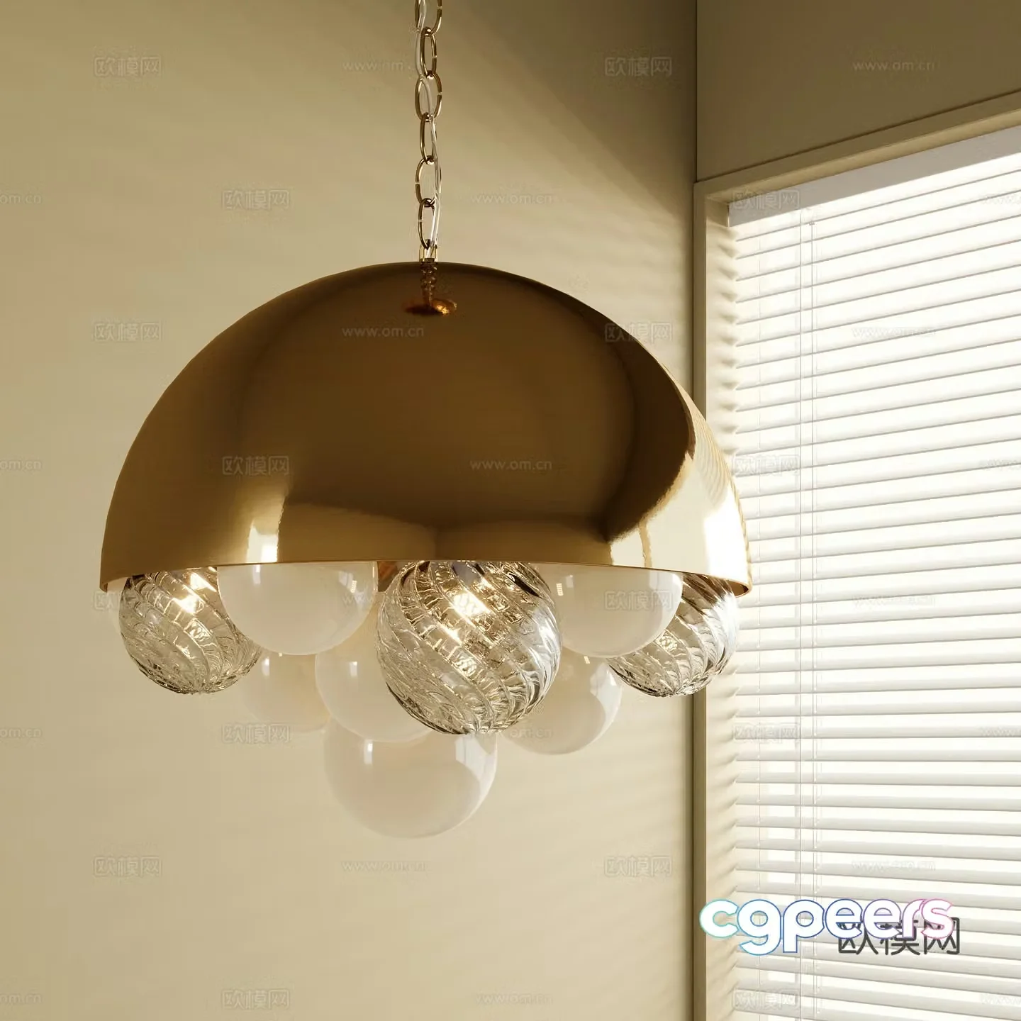 French chandeliers 3d model