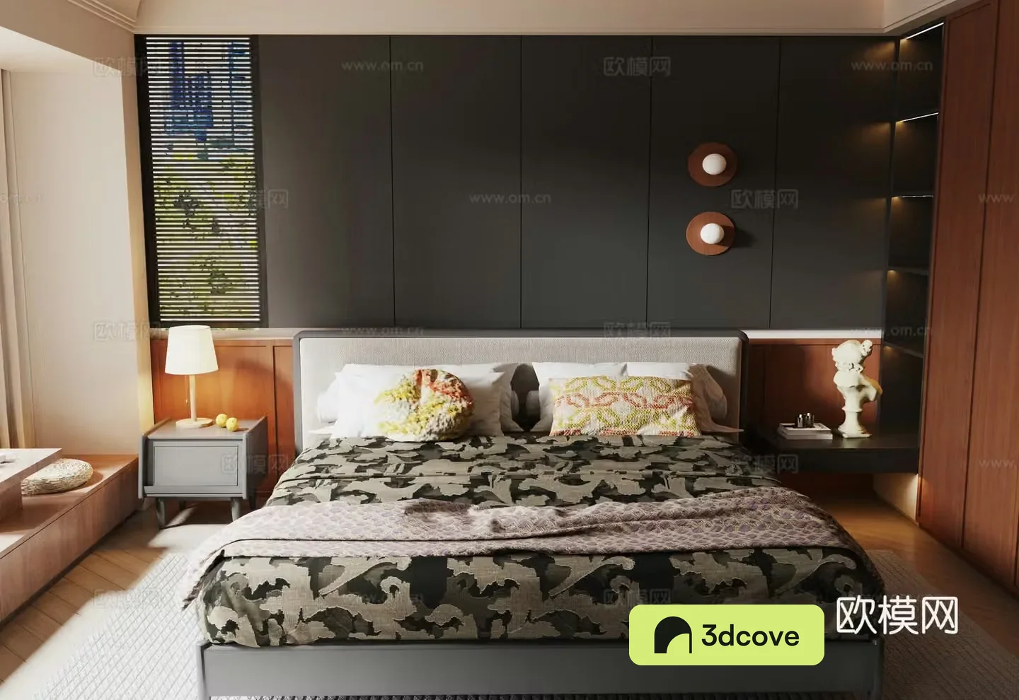 Medieval style double bed