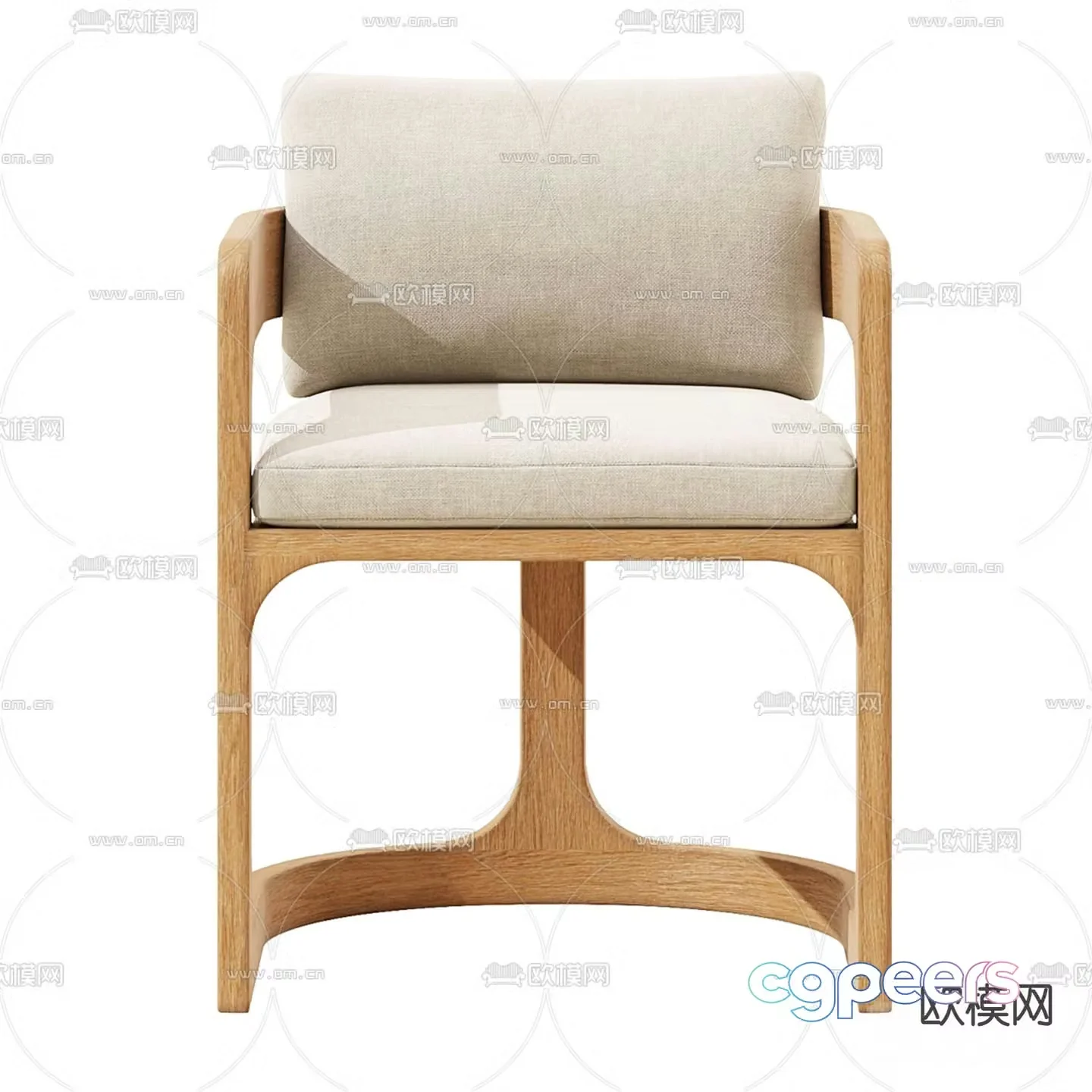 CASSALE chair dining chair armchair 3d model