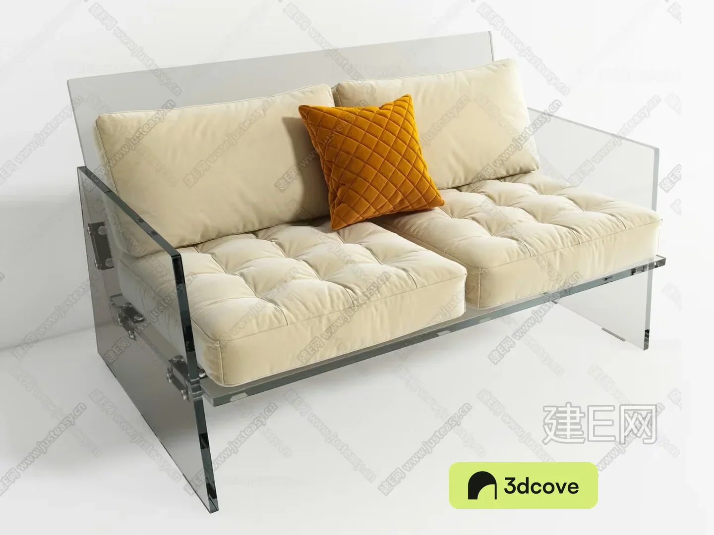 Modern Glass Sofa