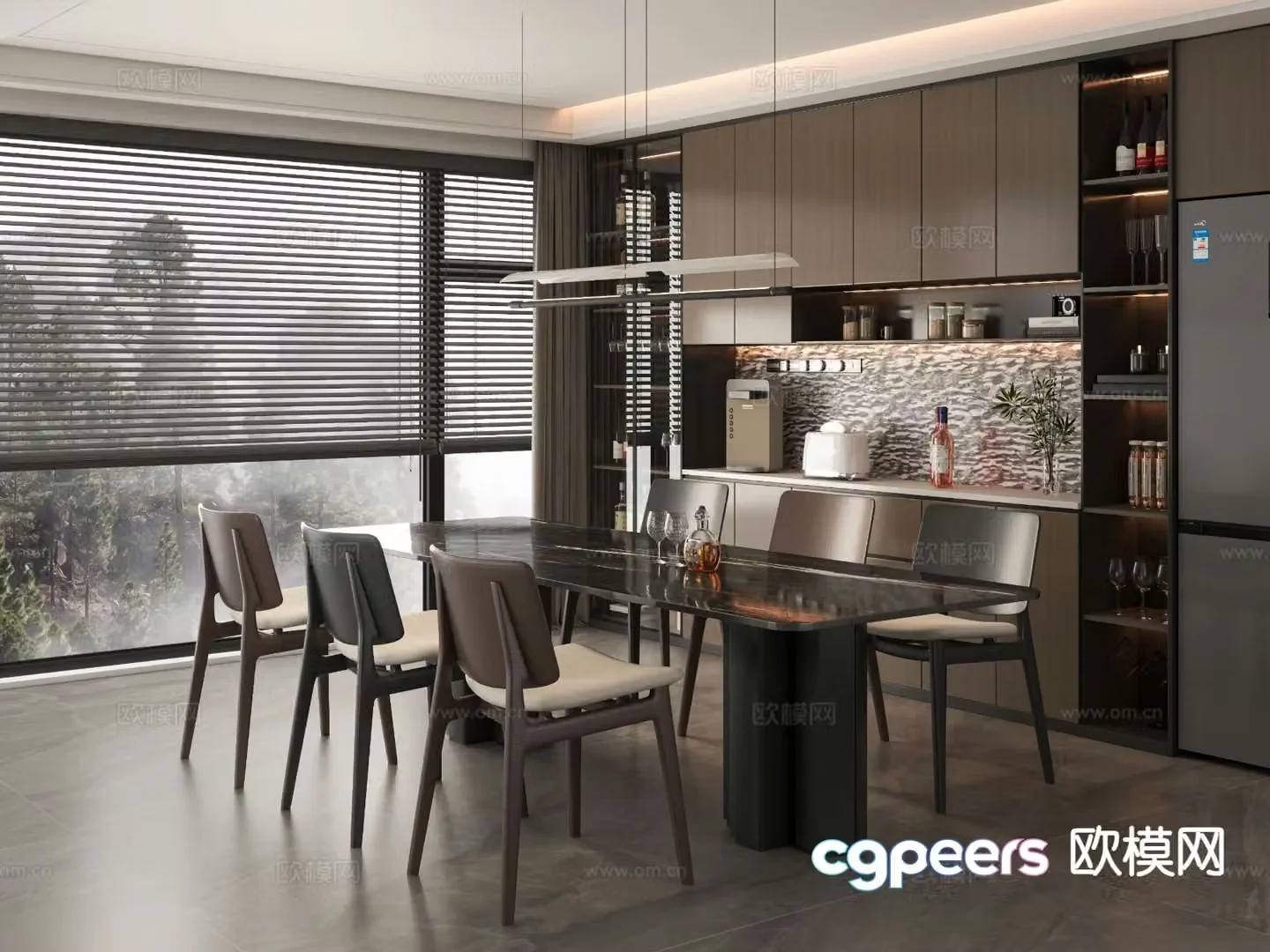 Italian restaurant 3d model