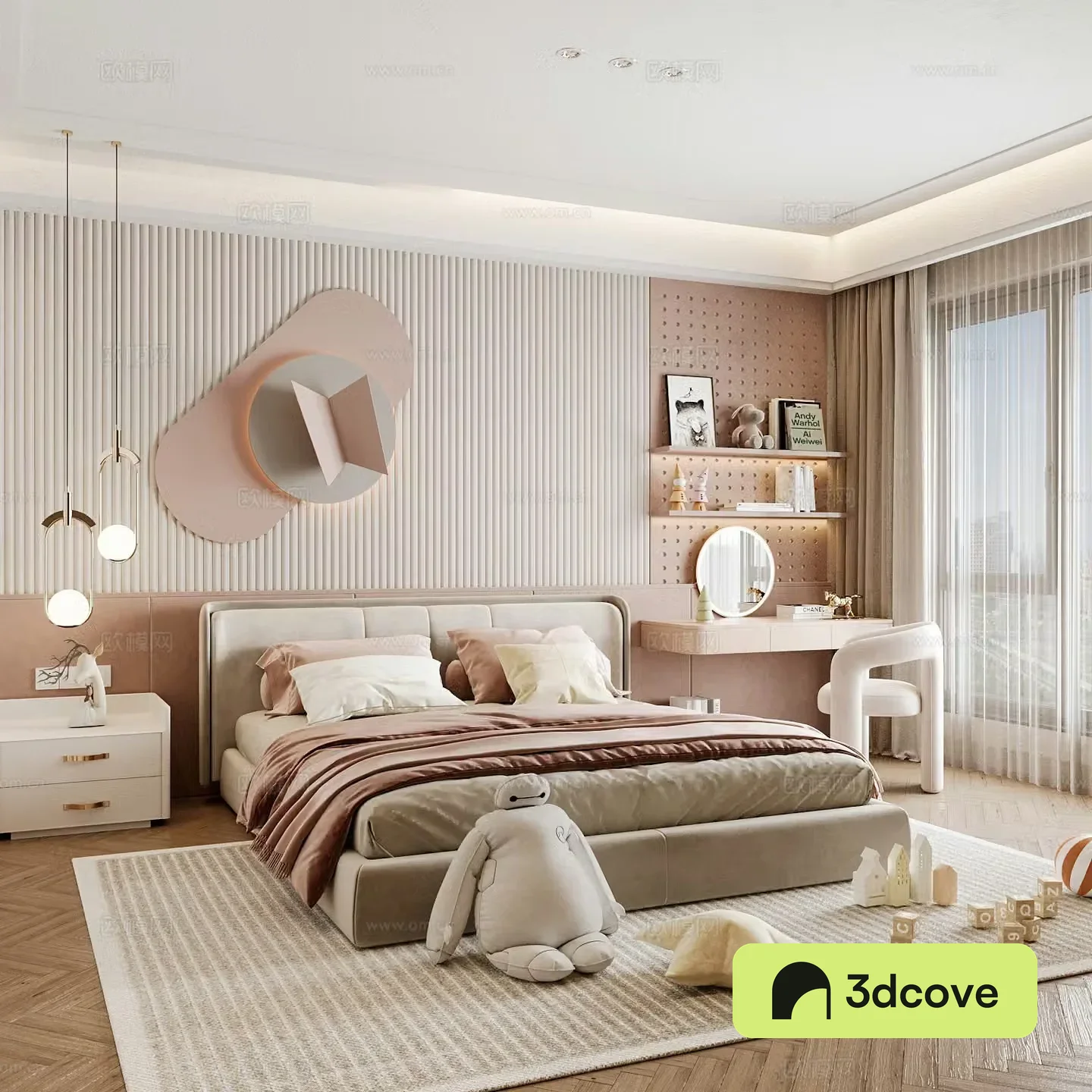 Modern children’s room boy’s room girl’s room