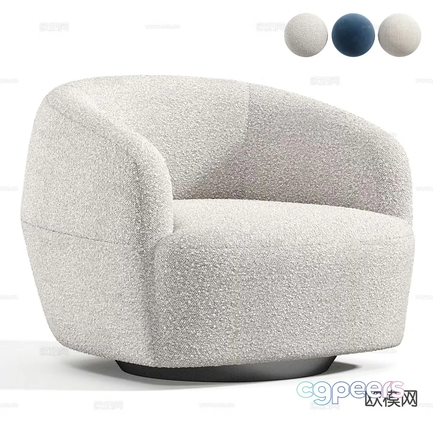 Sumo single sofa 3d model