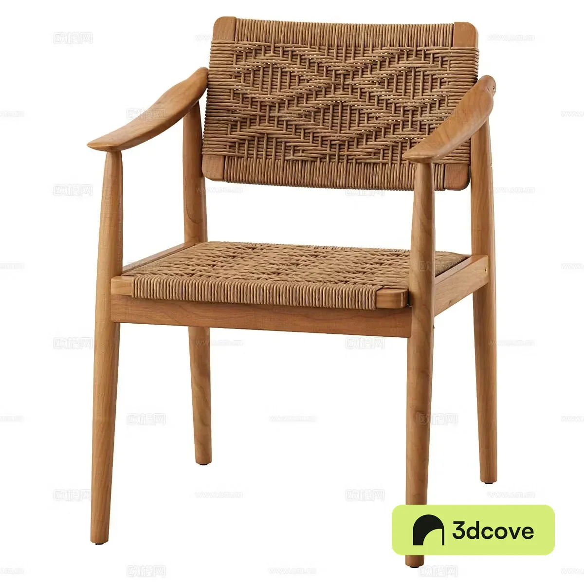 Nordic simple single chair simple chair rattan chair casual chair