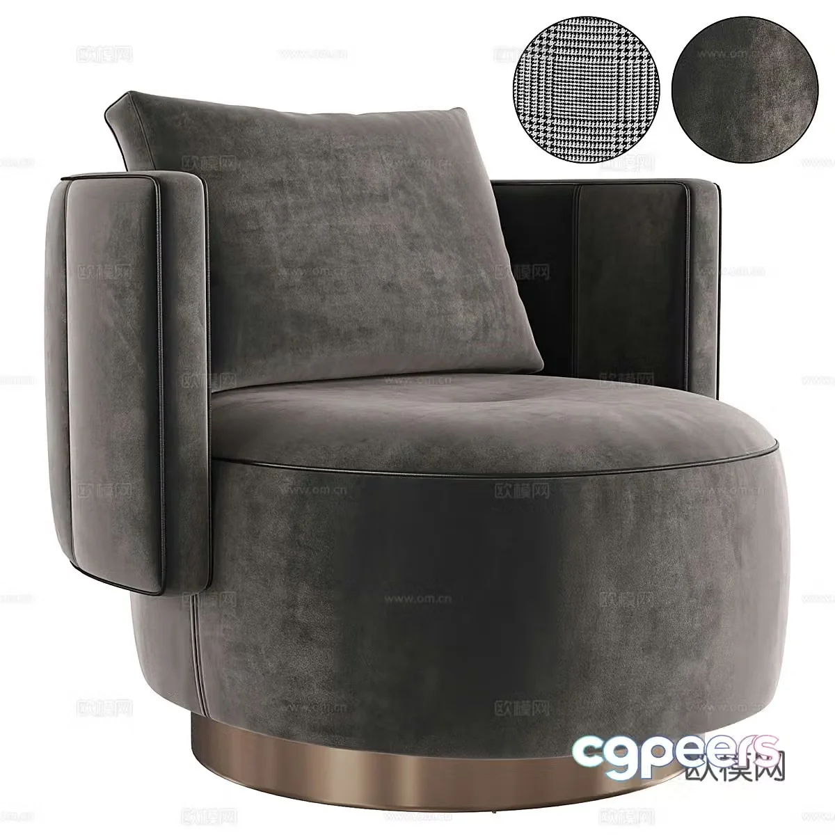 Single sofa 3d model