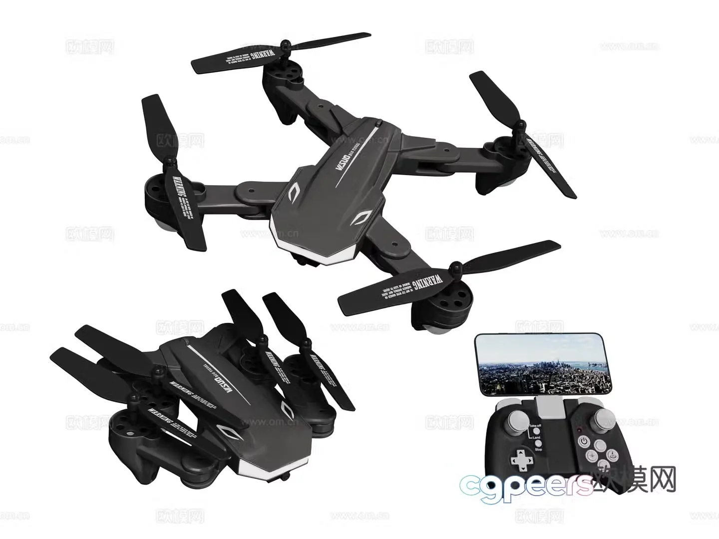 Modern drone 3d model
