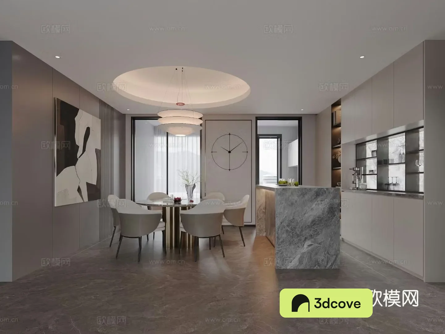 Light luxury restaurant