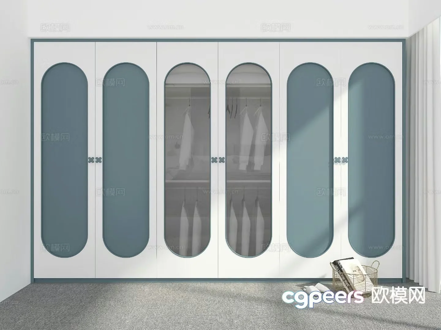 Modern wardrobe 3d model