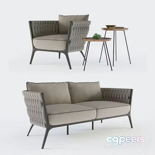 3ds Max Free – BIANCA OUTDOOR sofa set