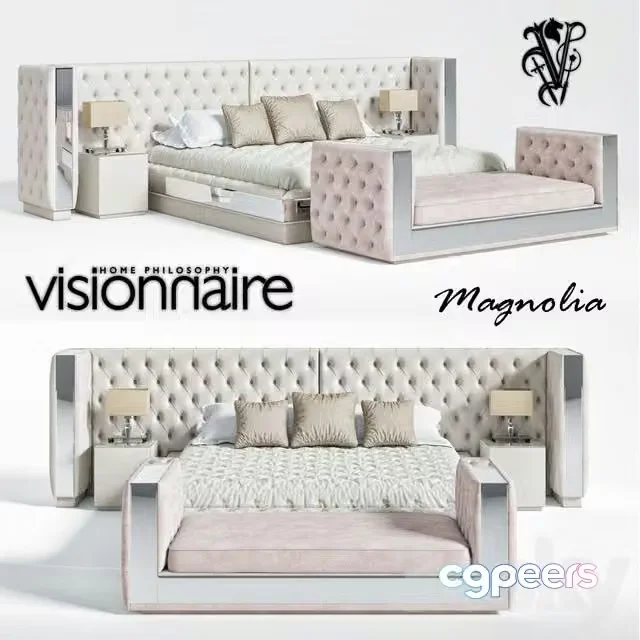 3ds Max Free – Visionnaire Magnolia bed