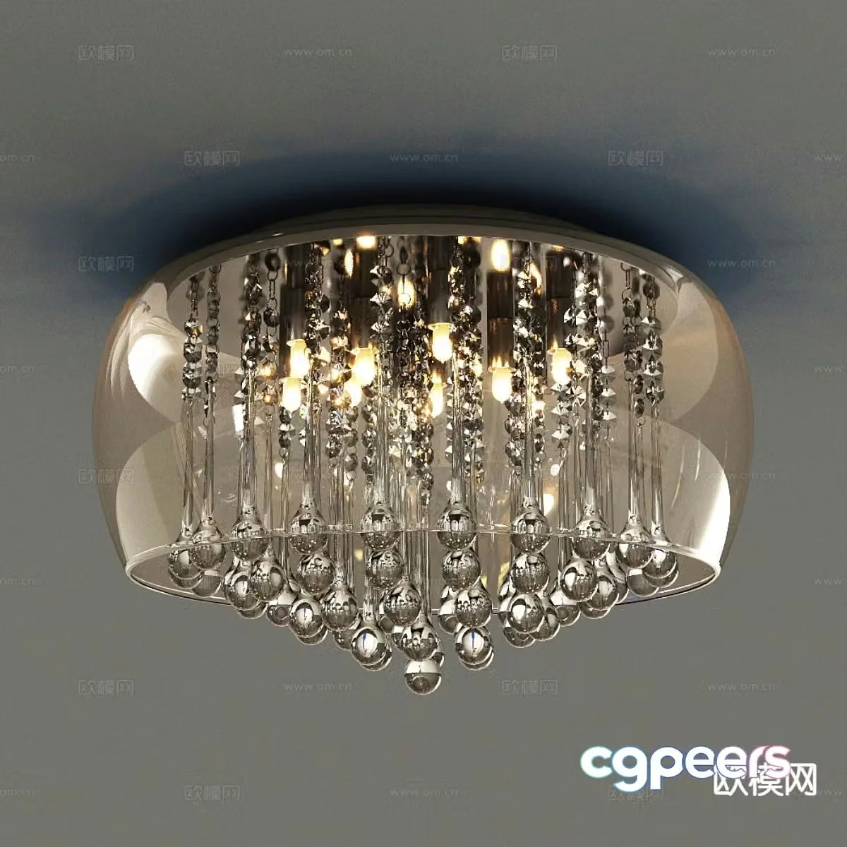 Light luxury ceiling lamp living room lamp 3d model