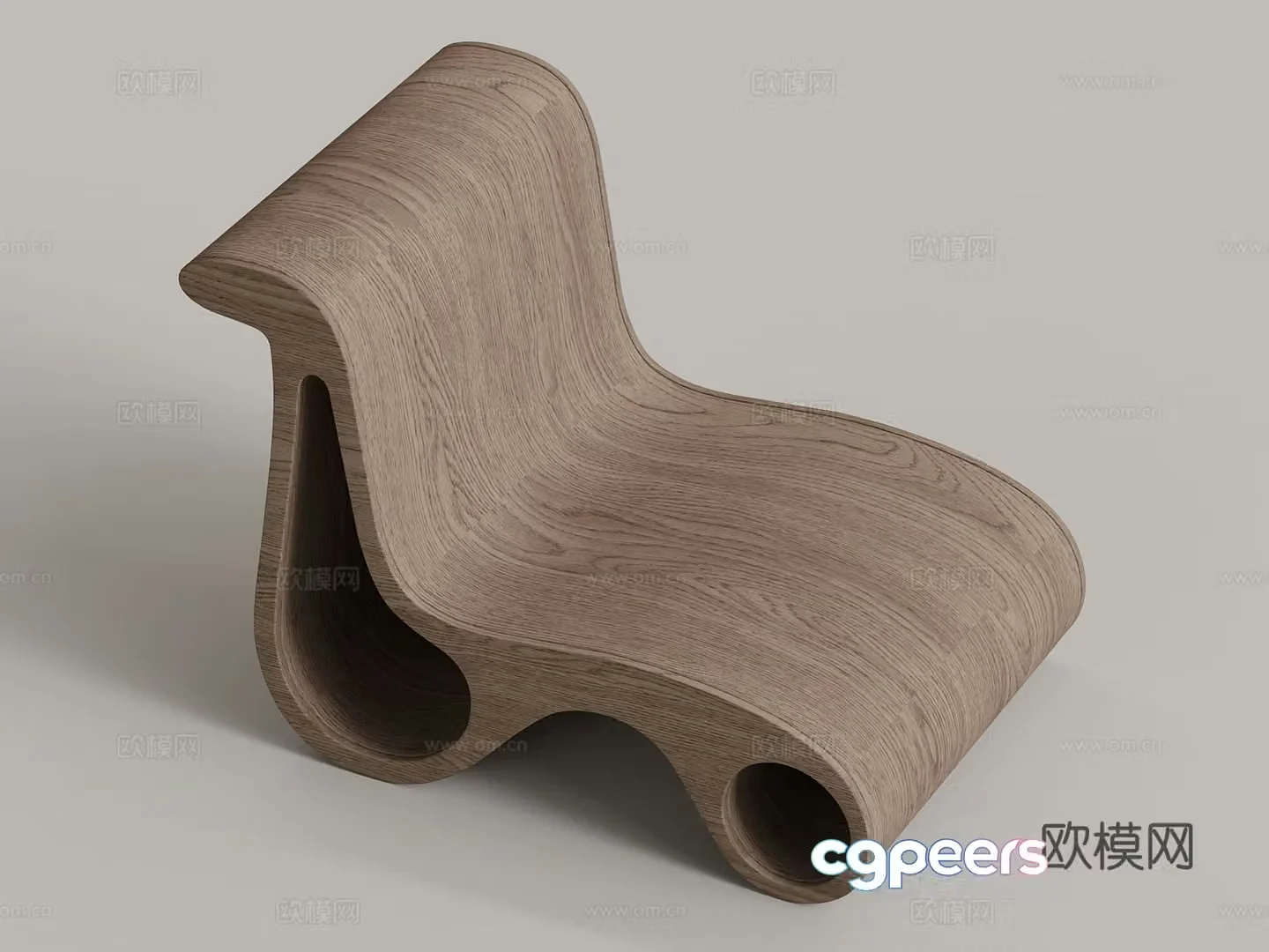 Modern casual lounge chair 3d model