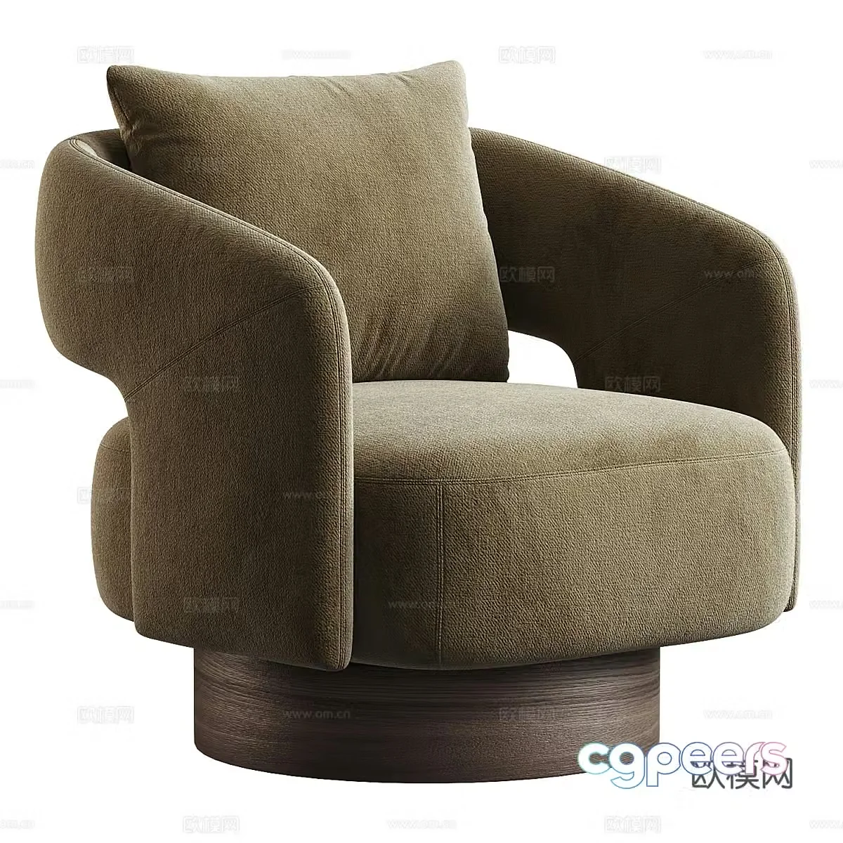 New Chinese casual chair 3D model