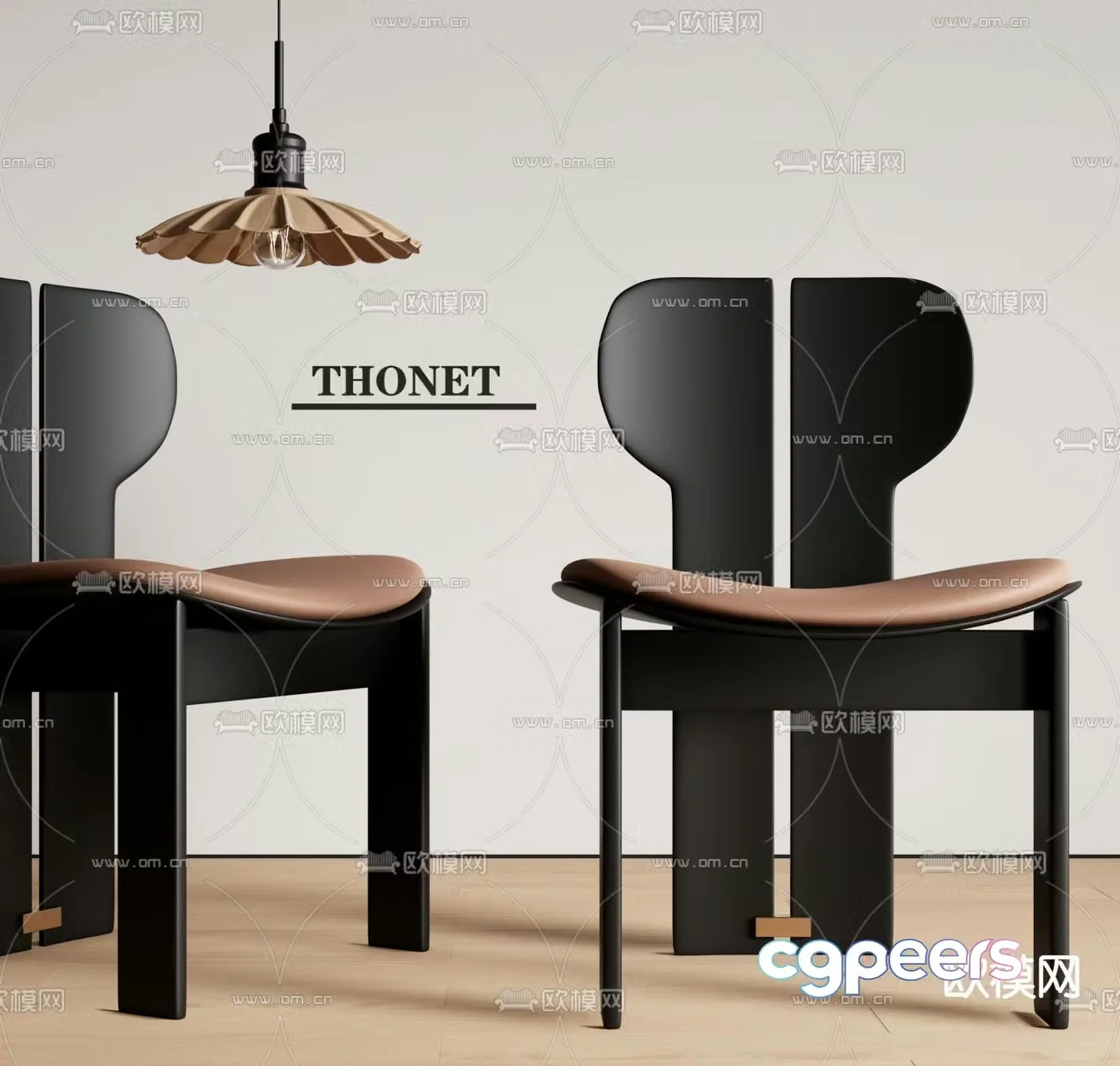 THONET chair dining chair 3d model