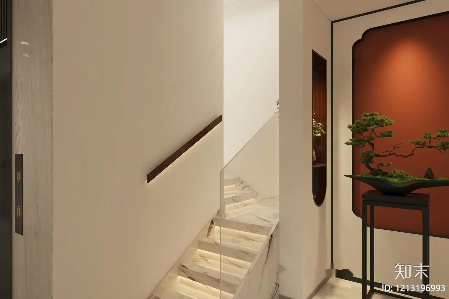 Modern Minimalist Decor 3D Model – 15498 – VRAY Render