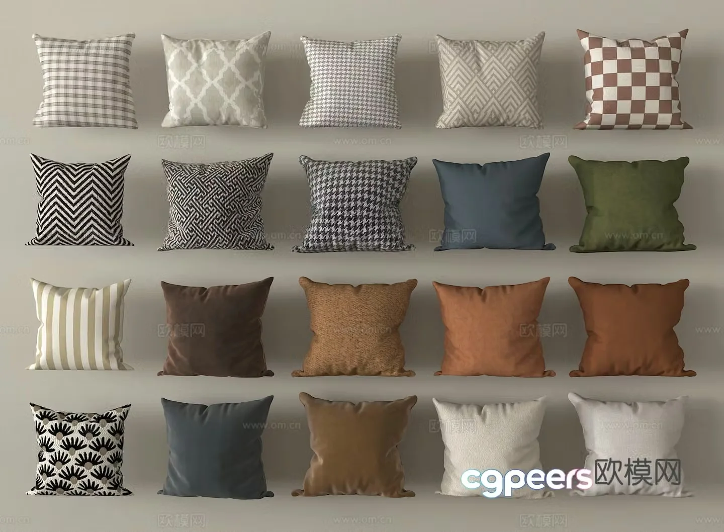 Square pillow pillow 3d model